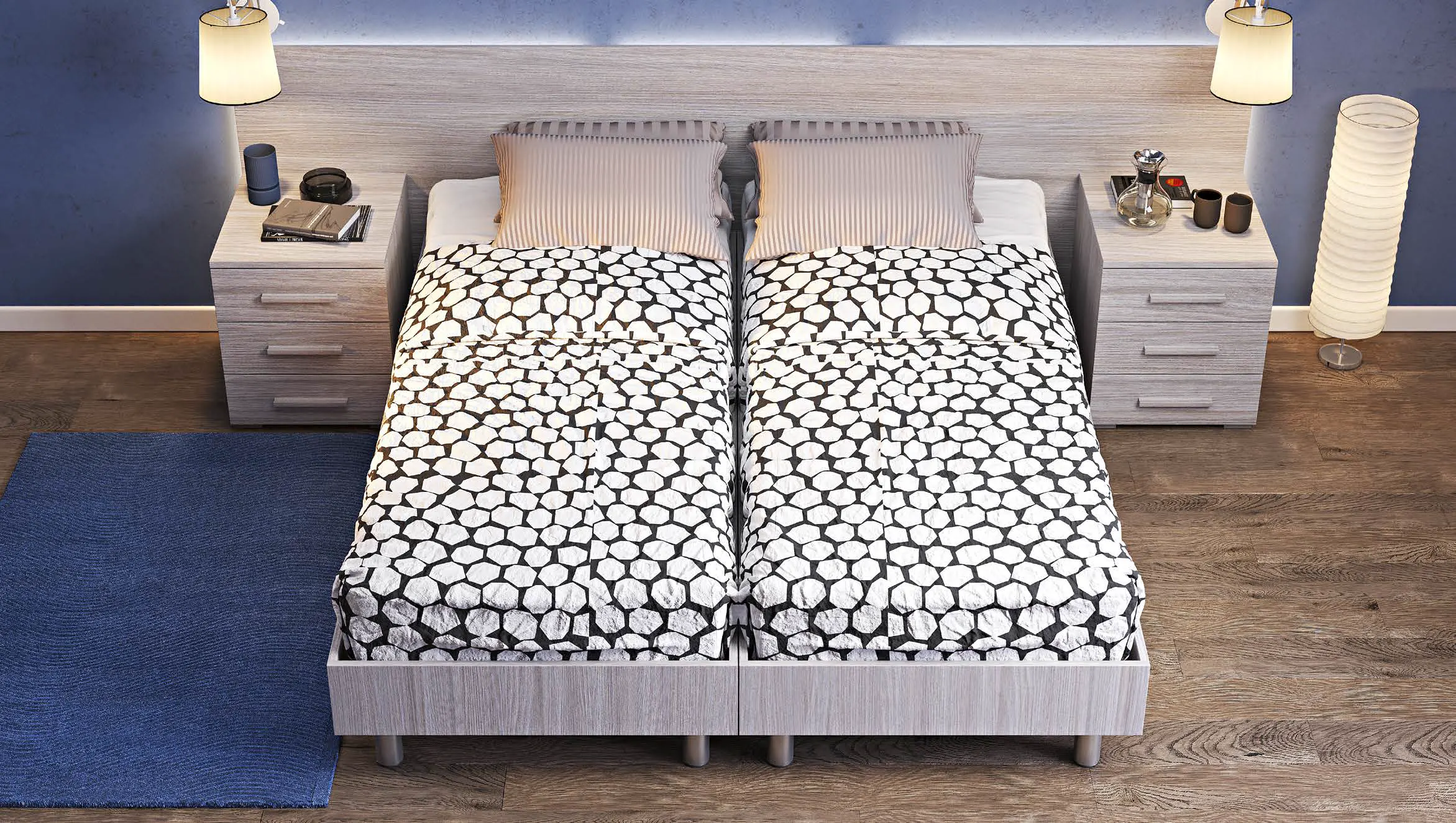 Cameretta Hotel 1 - Letti uniti